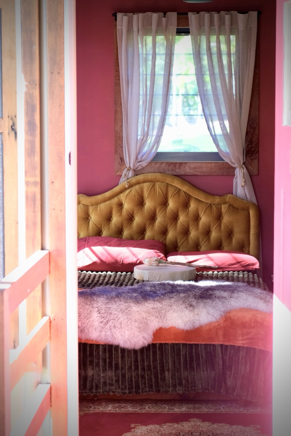 A guest bedroom at the Shalom guest house